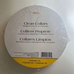 GiGi CLEAN COLLARS, FOR 14 OZ. WARMERS, 50 COUNT NWT